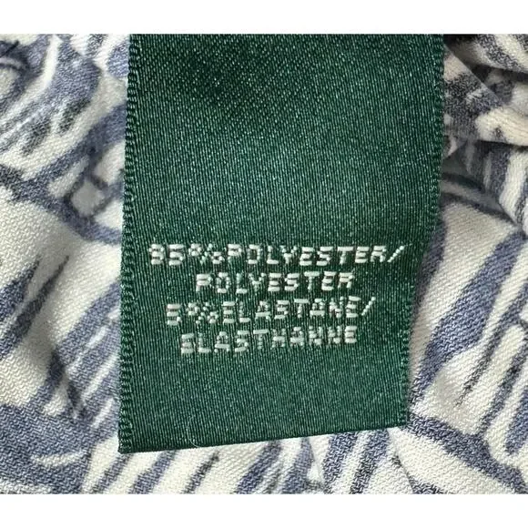 Lauren Ralph Lauren Dress Women's 10 Black Cream V Neck Cinched Waist Old Money - Picture 12 of 13